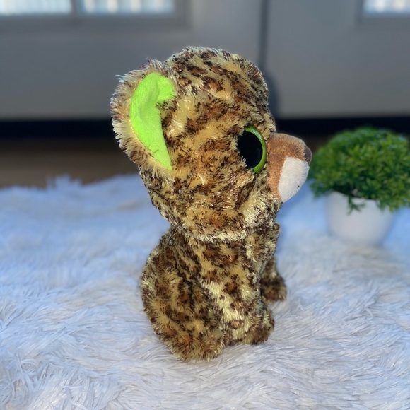 - TY BEANIE BOOS  SPECKLES APPROX 9" LEOPARD plush stuff animal‎ collection - Picture 3 of 6